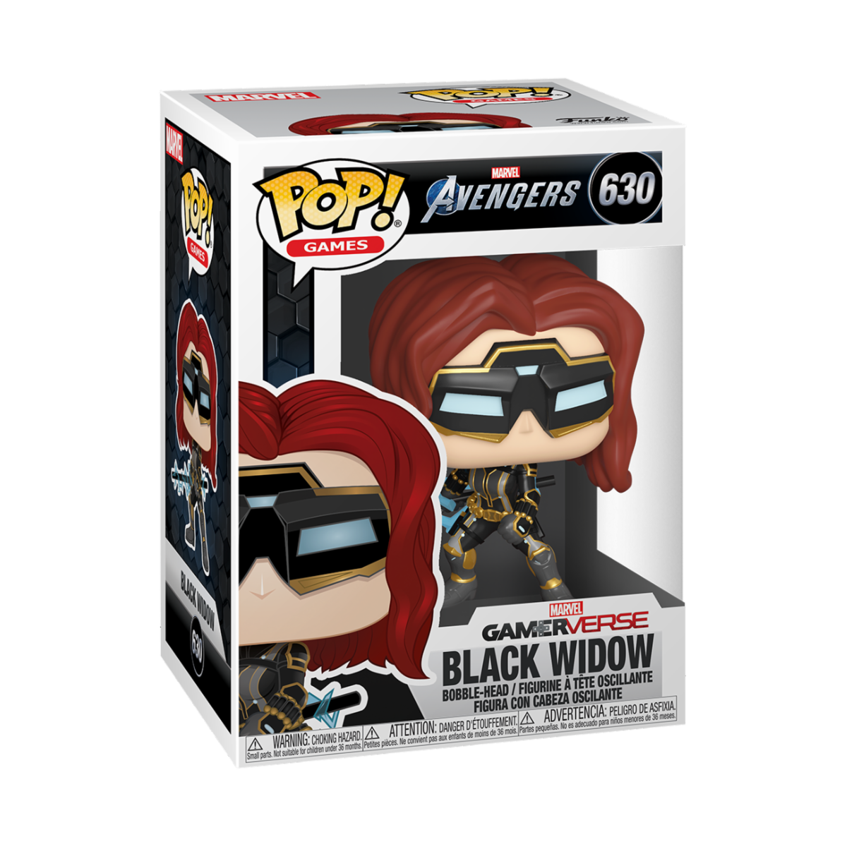 Funko Pop! Marvel: Avengers Game - Black Widow (Stark Tech Suit) - flash vidéo