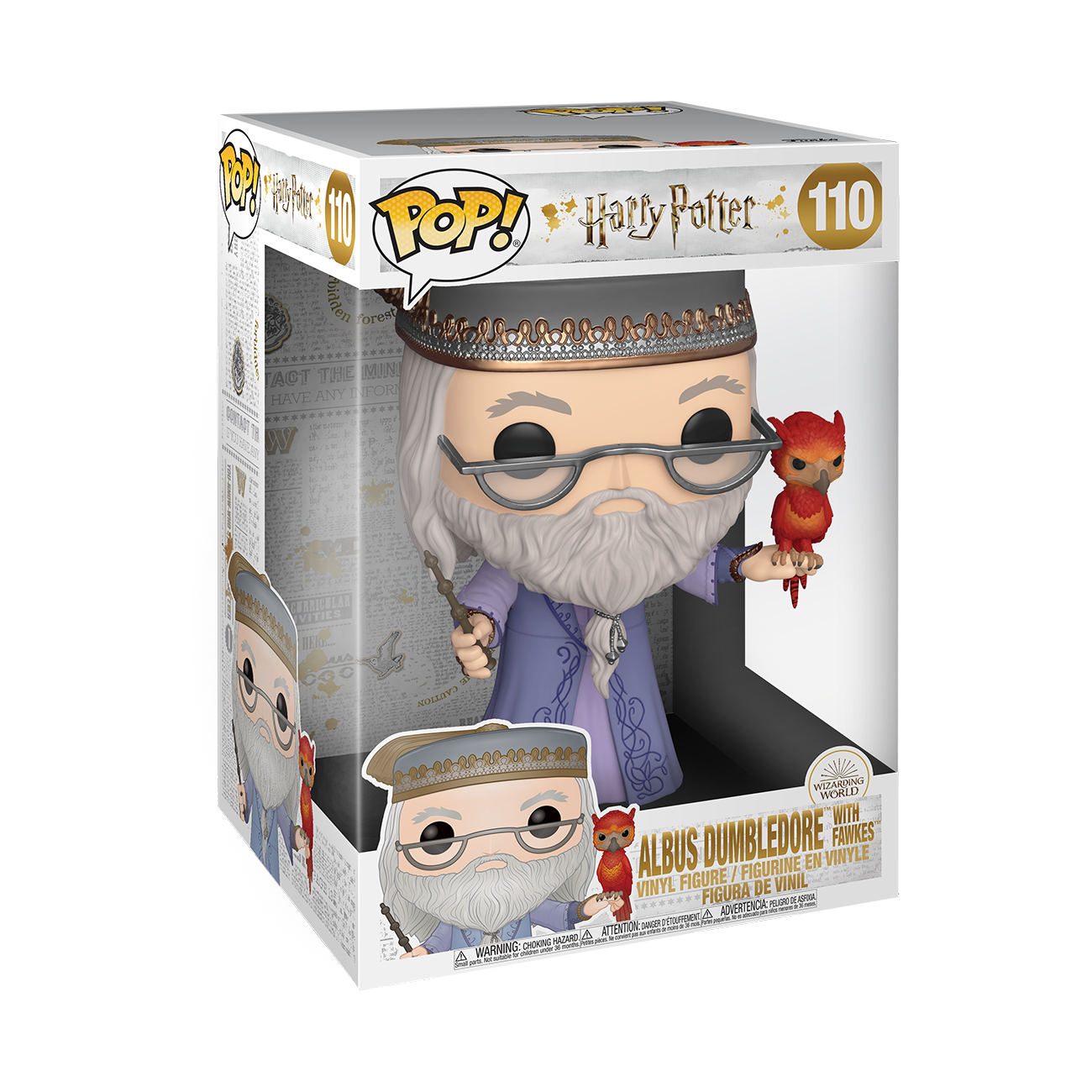 Funko Pop! Jumbo: Harry Potter - Dumbledore with Fawkes 10" Super Sized Pop!