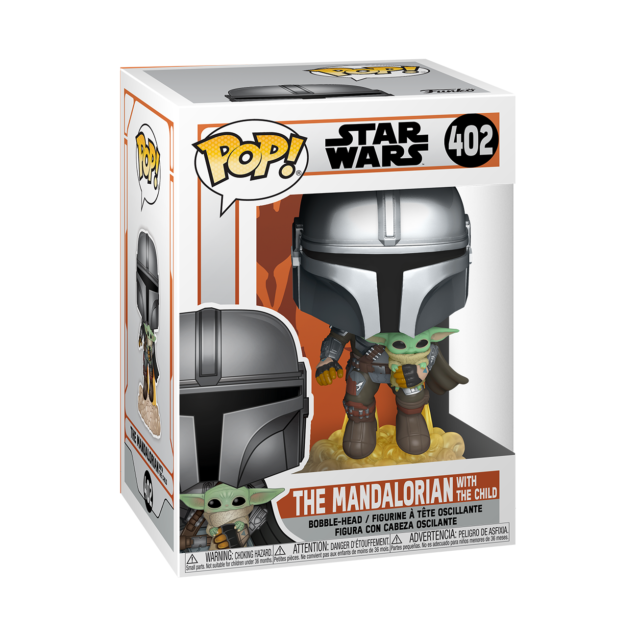 Funko Pop! Star Wars: The Mandalorian - The Mandalorian with The Child - flash vidéo