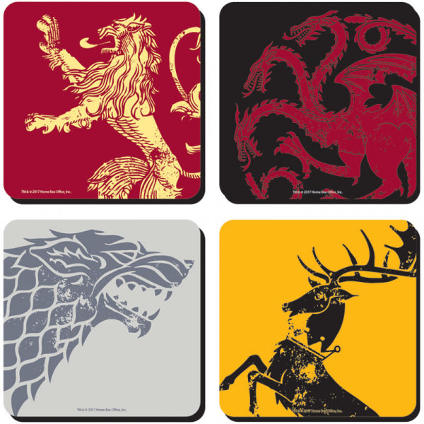 Game of Thrones - Sigils Set of 4 Coasters