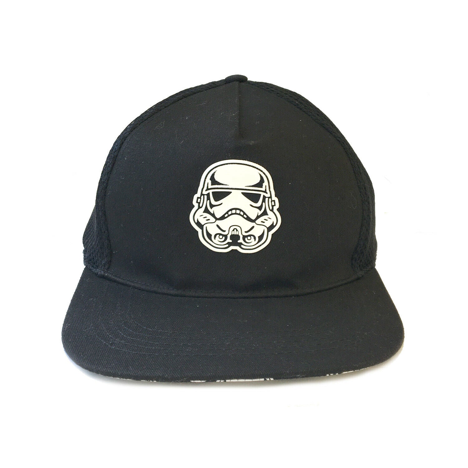 Star Wars - Casquette Snapback Noire Badge caoutchouc avec logo Stormtrooper - flash vidéo