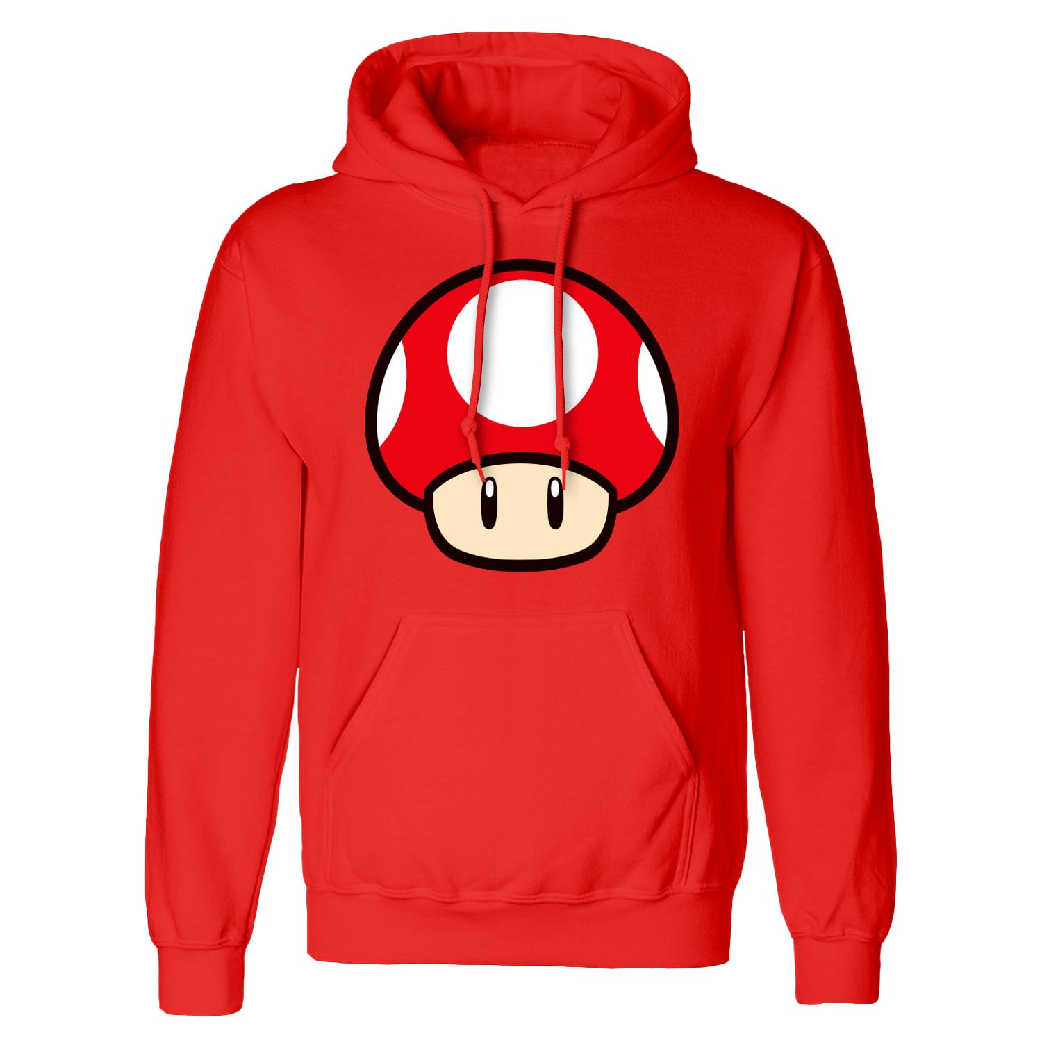 Nintendo - Sweat-shirt à capuche rouge Super Mario Champignon Power Up - L - flash vidéo