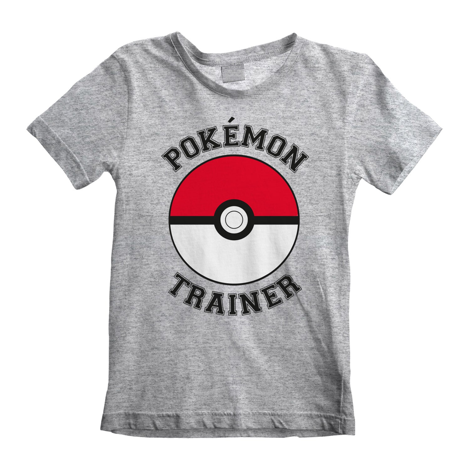 Nintendo - T-shirt Enfant Gris chiné Pokémon Entraîneur - 5-6 ans