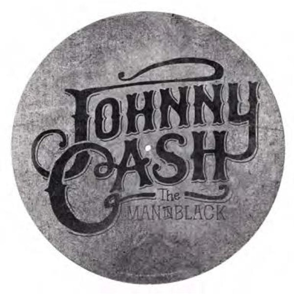 Johnny Cash - Feutrine pour tourne-disque Logo The Man in Black 30cm - flash vidéo