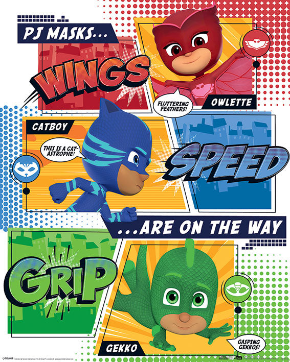 PJ Masks On the Way - Mini Poster - flash vidéo