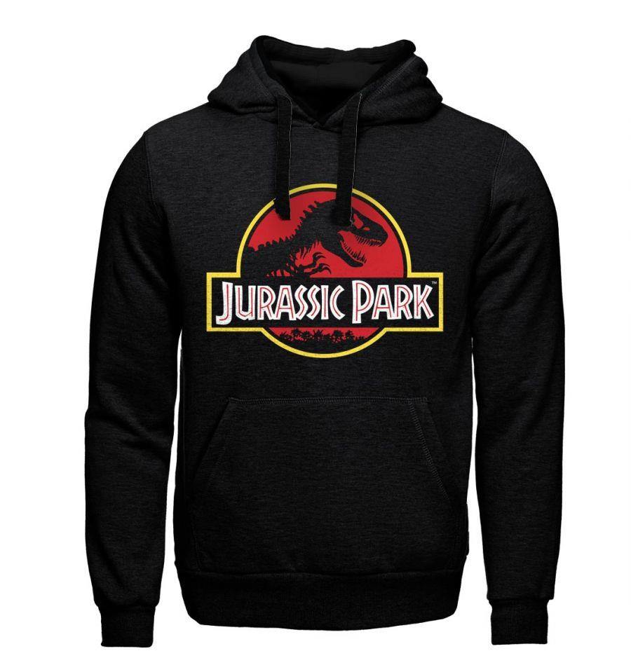 Jurassic Park - Logo Black Hoodie L - flash vidéo