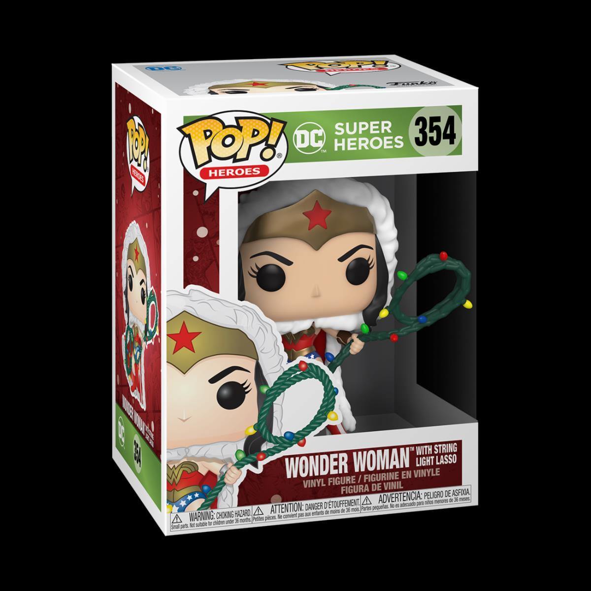 Funko Pop! Heroes: DC Super Heroes Holiday - Wonder Woman with String Lights Lasso ENG Merchandising - flash vidéo