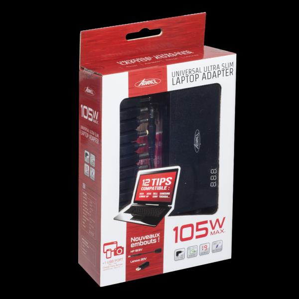 Advance Chargeur Universel 105W Slim - flash vidéo