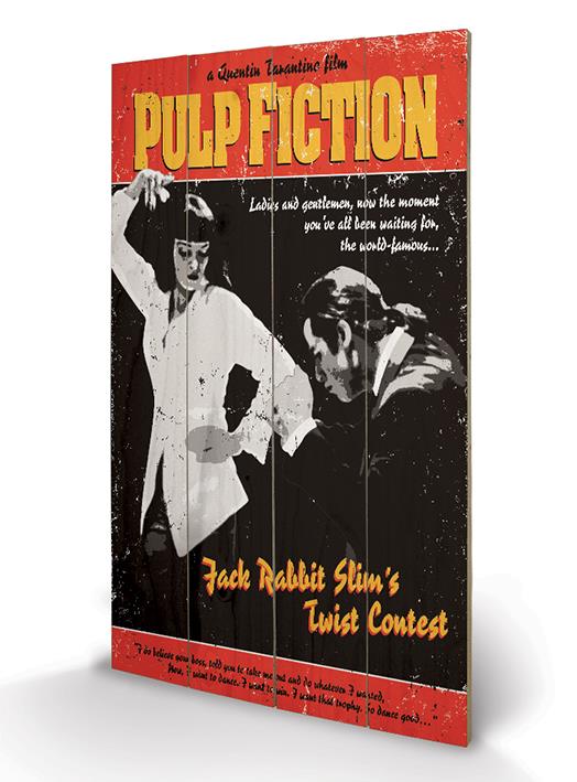 Pulp Fiction - Twist Contest Wood Print - flash vidéo