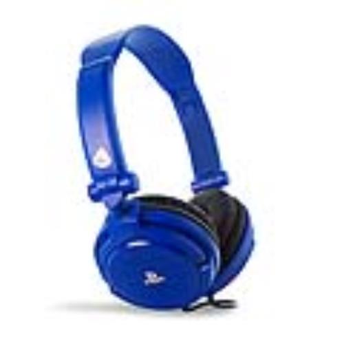 4Gamers - Casque de jeu stéréo filaire PRO 4-10 Bleu pour PS5 et PS4 - flash vidéo