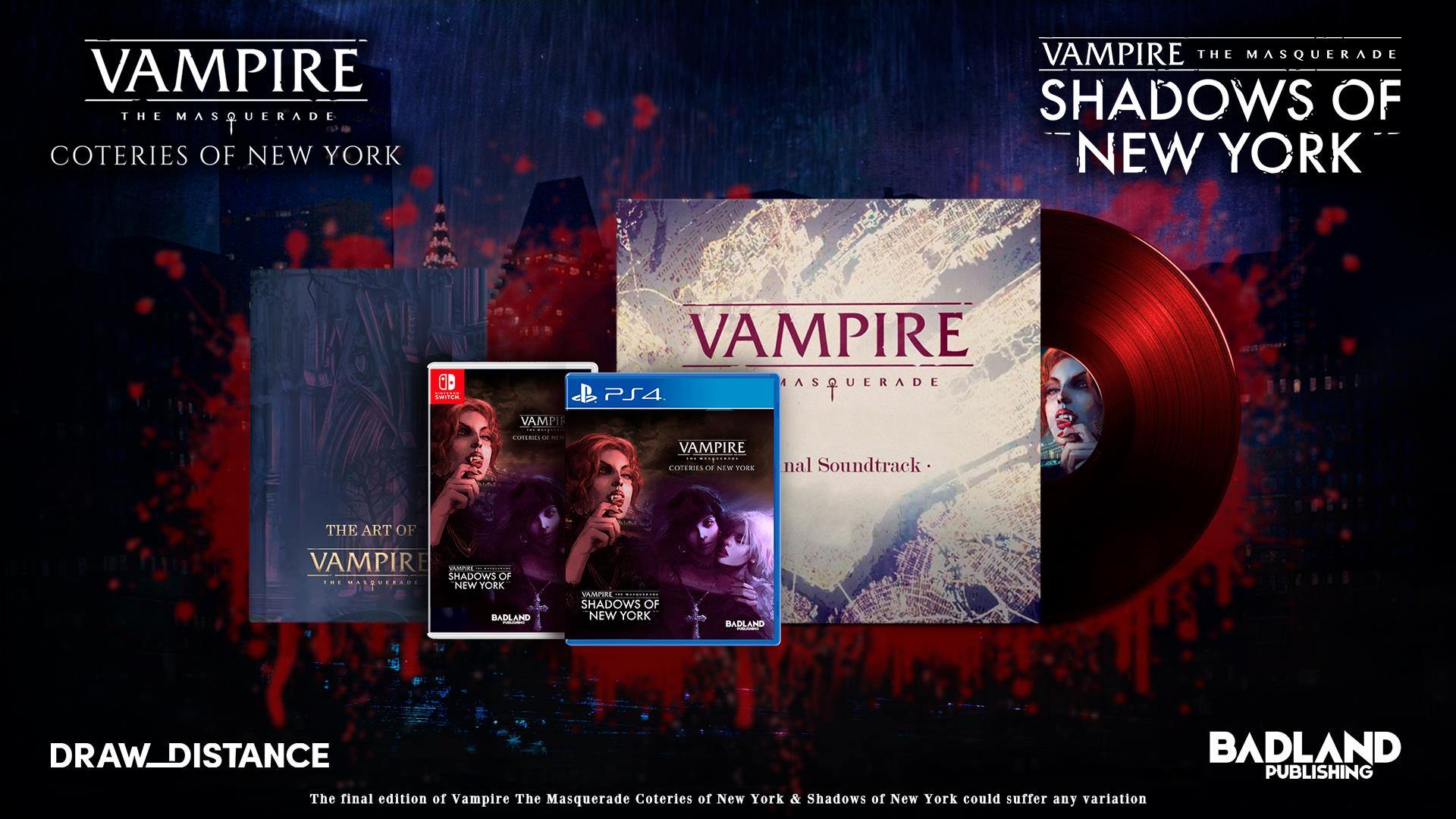 Vampire: The Masquerade - Coteries of New York  Shadows of New York Collector's Edition (Switch) - flash vidéo