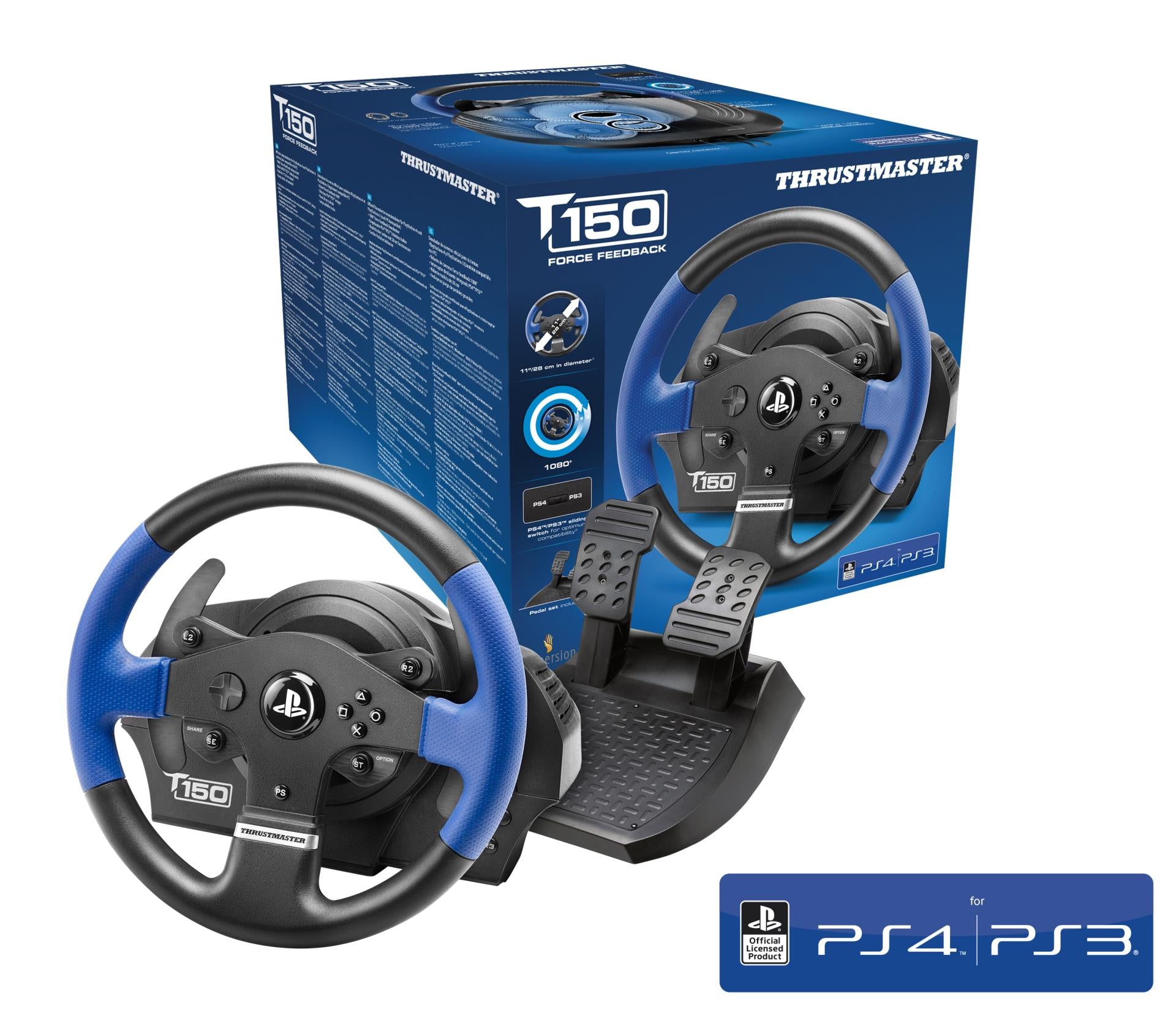 Thrustmaster T150 RS Force Feedback Racing Wheel pour PS5, PS4 et PC - flash vidéo