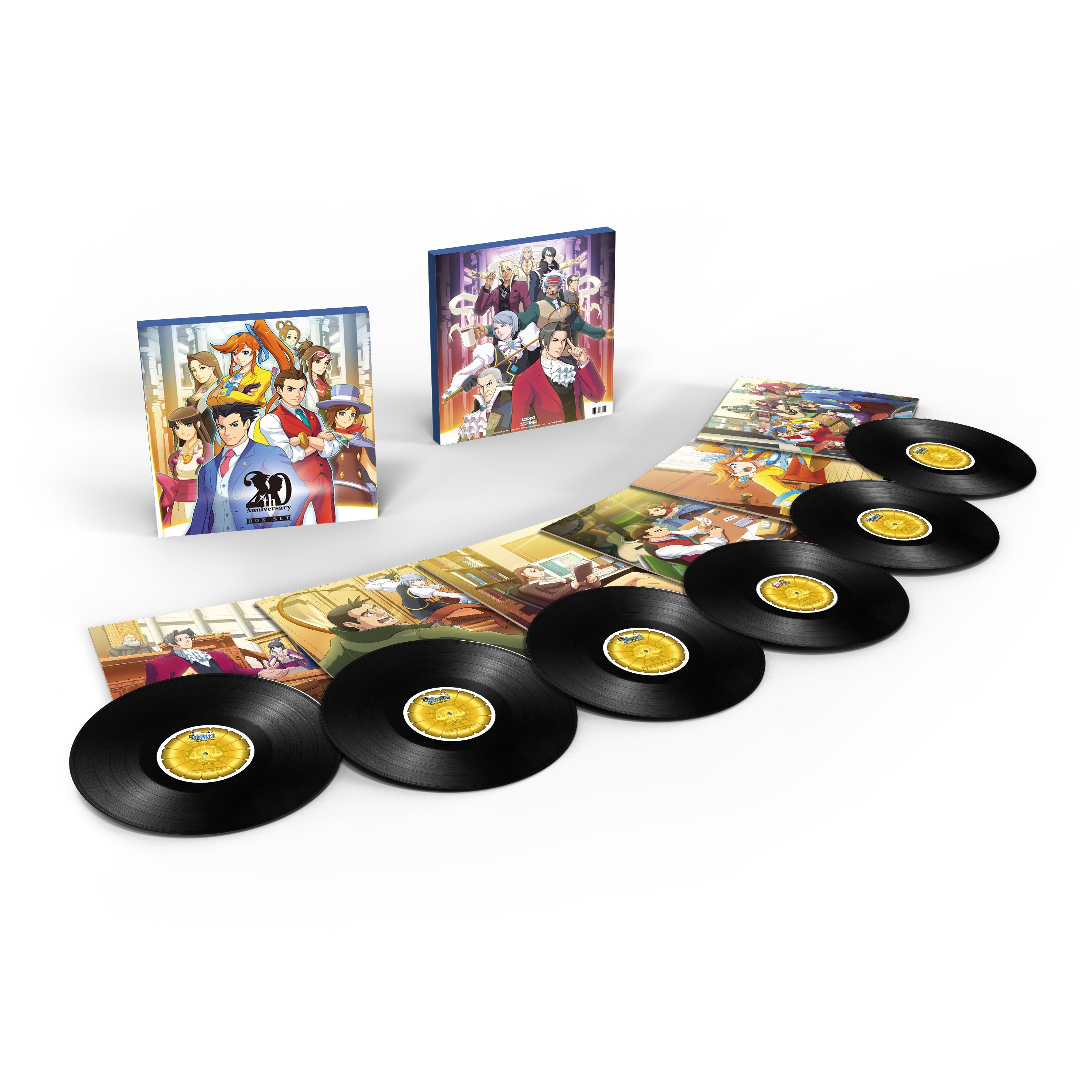 Ace Attorney 20th Anniversary Box Set Original Soundtrack - 6-LP Black - flash vidéo