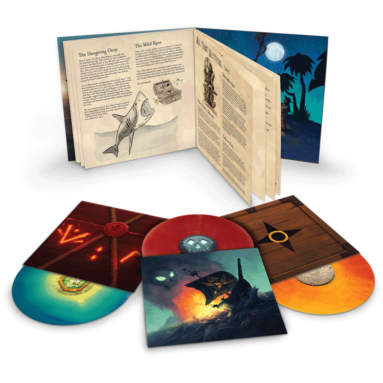 Sea of Thieves Original Soundtrack - Tropical Island Themed Colored 3 LP's