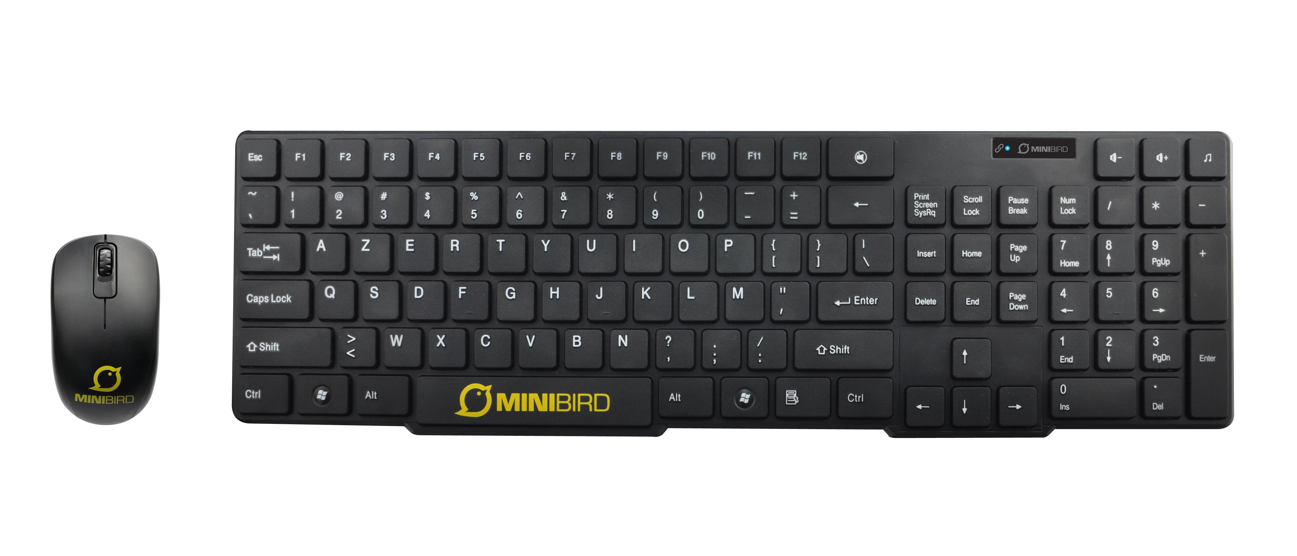 MiniBird Black Grouse Office Wireless Combo Pack QWERTY