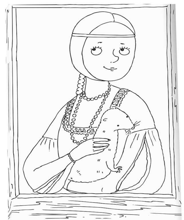 Monumi - Toile XXL à colorier "Lady with an Ermine" - flash vidéo