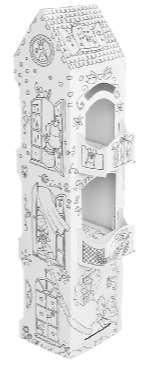 Monumi - Maison 3D XXL à monter et colorier "Villa of Princess Amelia" - flash vidéo