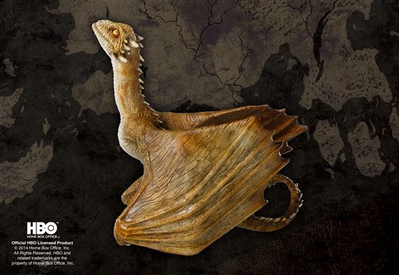 Game of Thrones - Viserion Baby Dragon Polyresin Sculpture 15cm - flash vidéo