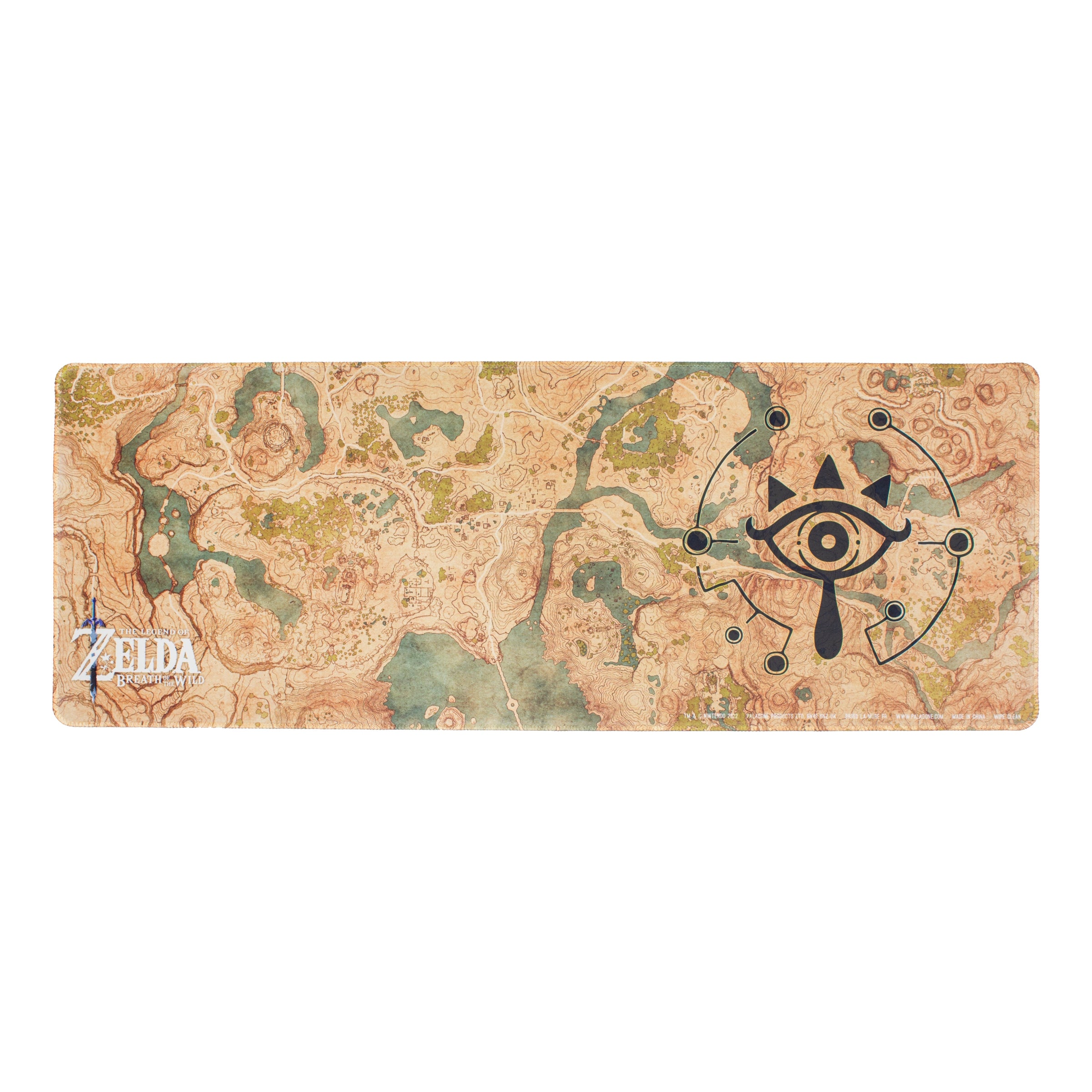 Super Mario - Tapis de bureau sous-main Carte du monde de Breath of the Wild - flash vidéo