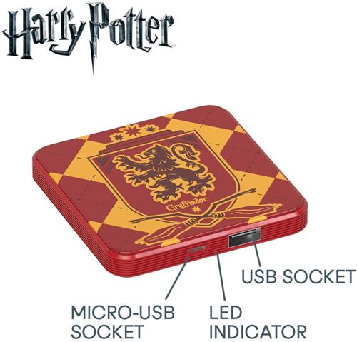 Tribe - Harry Potter Gryffindor Power Bank 4000mAh - flash vidéo
