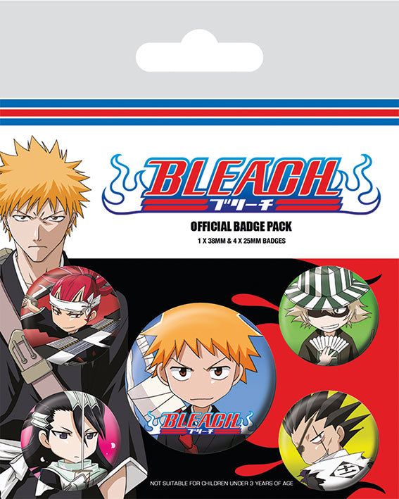 Bleach - Pack d'écussons officiels Personnages Chibi - flash vidéo
