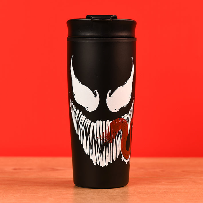 Venom - Visage Mug transportable en métal 450ml - flash vidéo