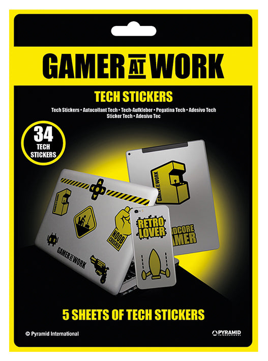 Gamer at Work - Pack d'Autocollant
