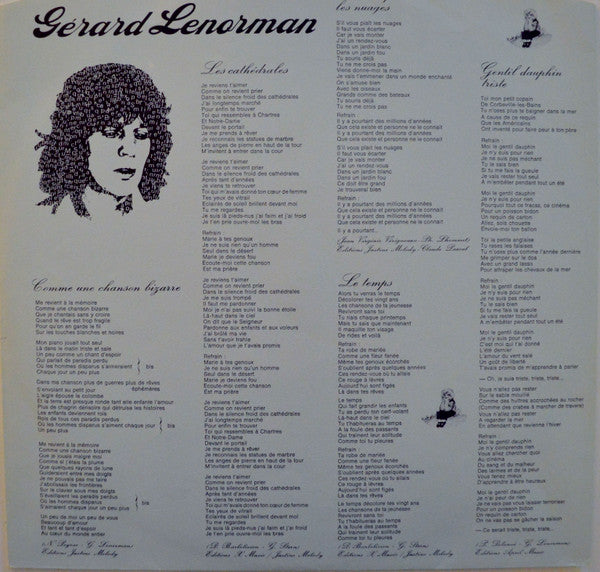 Gérard Lenorman – Drôles De Chansons [Vinyle 33Tours] - flash vidéo