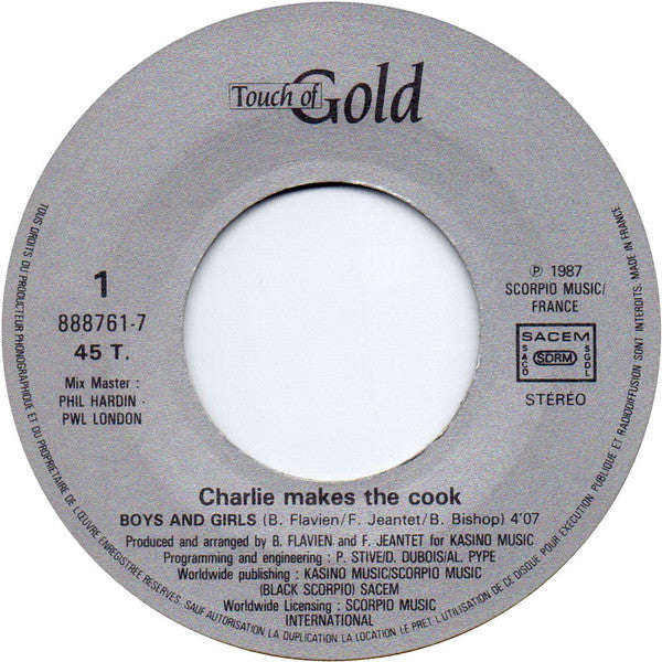 Charlie Makes The Cook- Boys And Girls [Vinyle 45 Tours]