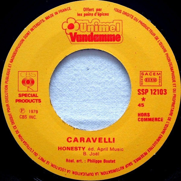 Caravelli – Honesty / Born To Be Alive [Vinyle 45Tours] - flash vidéo