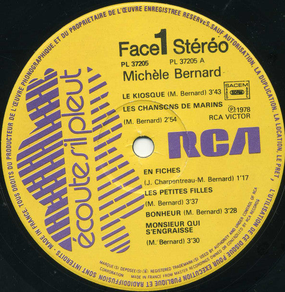 Michèle Bernard –Le Kiosque [Vinyle 33Tours] - flash vidéo