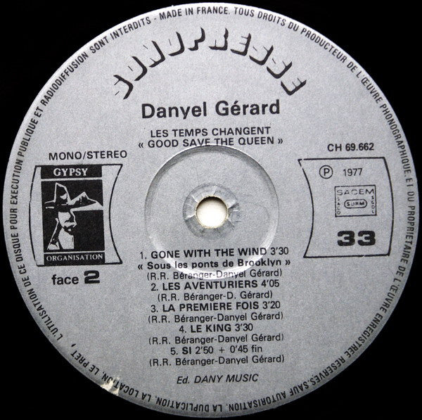 Danyel Gérard –Autant en emporte le vent [Vinyle 33Tours]
