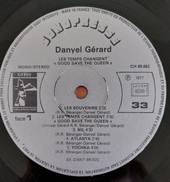 Danyel Gérard –Autant en emporte le vent [Vinyle 33Tours]