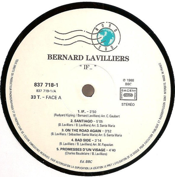 Bernard Lavilliers – If [Vinyle 33Tours] - flash vidéo
