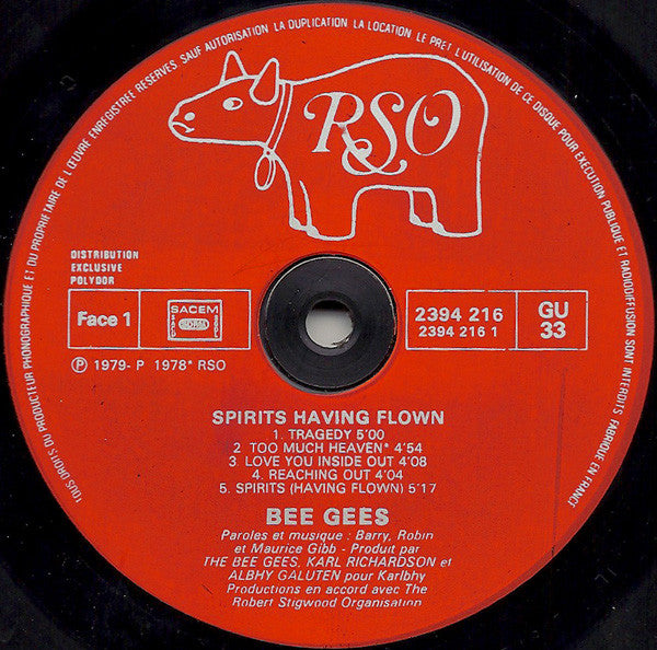 Bee Gees – Spirits Having Flown [Vinyle 33Tours] - flash vidéo