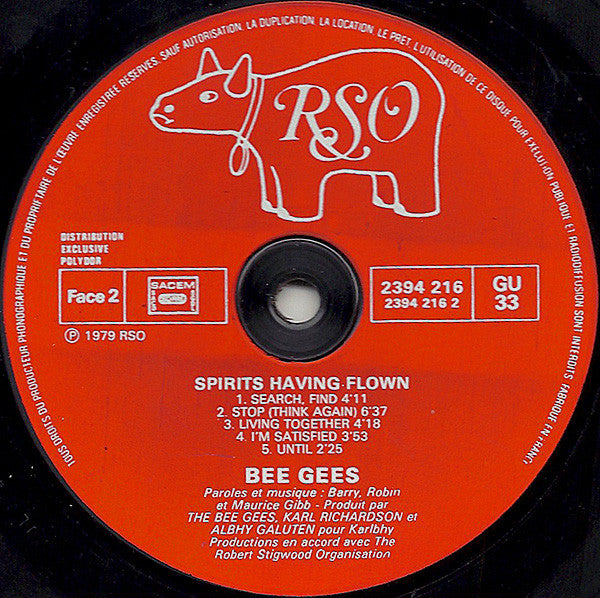 Bee Gees – Spirits Having Flown [Vinyle 33Tours] - flash vidéo