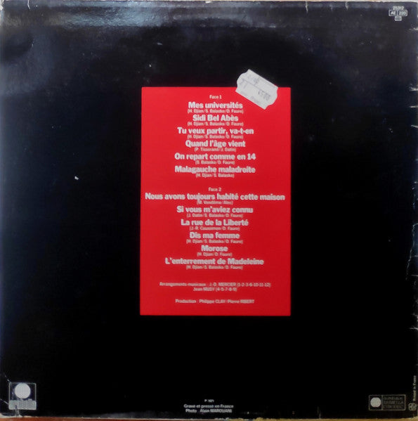 Philippe Clay –Mes Universités [Vinyle 33Tours] - flash vidéo