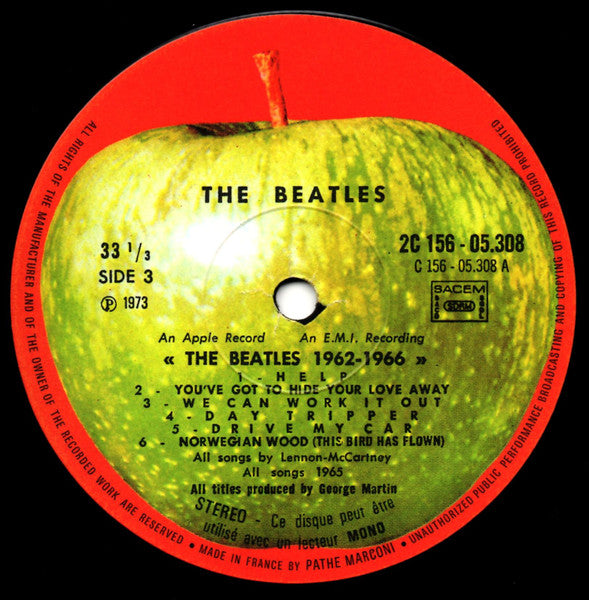 The Beatles – 1962-1966 [Vinyle 33Tours] - flash vidéo