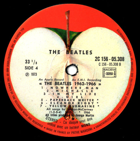 The Beatles – 1962-1966 [Vinyle 33Tours] - flash vidéo
