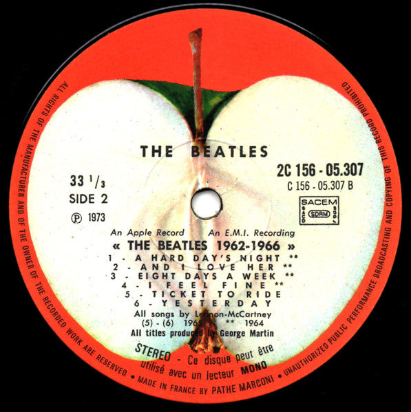The Beatles – 1962-1966 [Vinyle 33Tours]