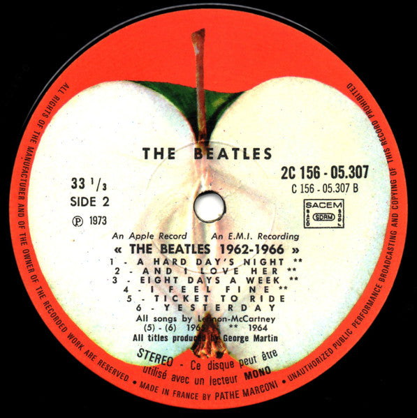 The Beatles – 1962-1966 [Vinyle 33Tours] - flash vidéo