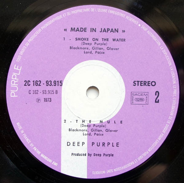 Deep Purple – Made In Japan [Vinyle 33Tours] - flash vidéo