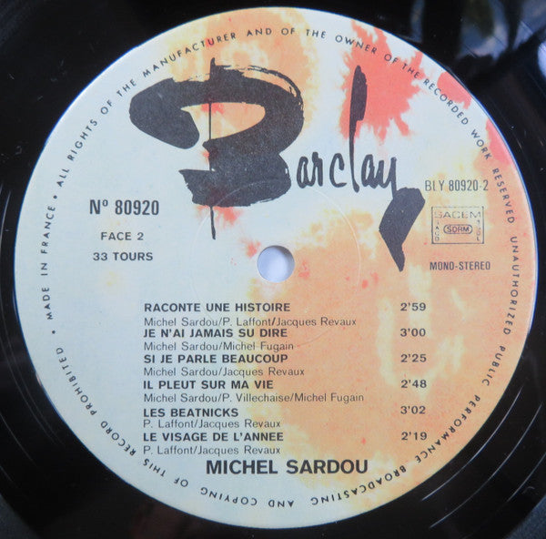 Michel Sardou – Michel Sardou [Vinyle 33Tours] - flash vidéo