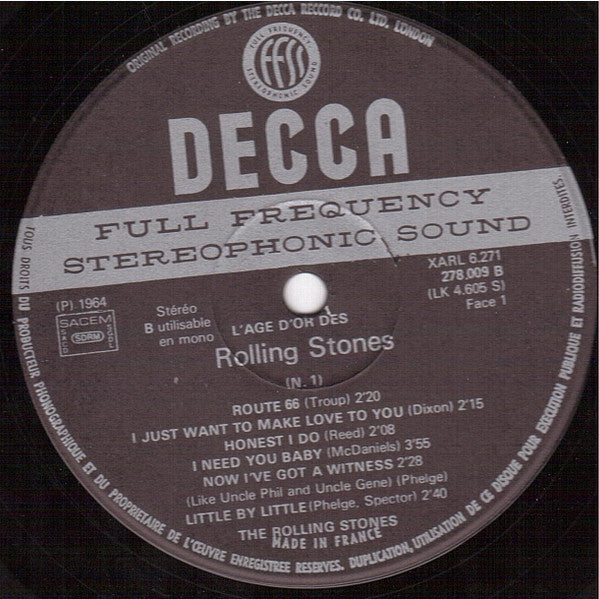 Rolling Stones – «L'âge D'or» Des Rolling Stones - Vol 1 - Carol [Vinyle 33Tours] - flash vidéo