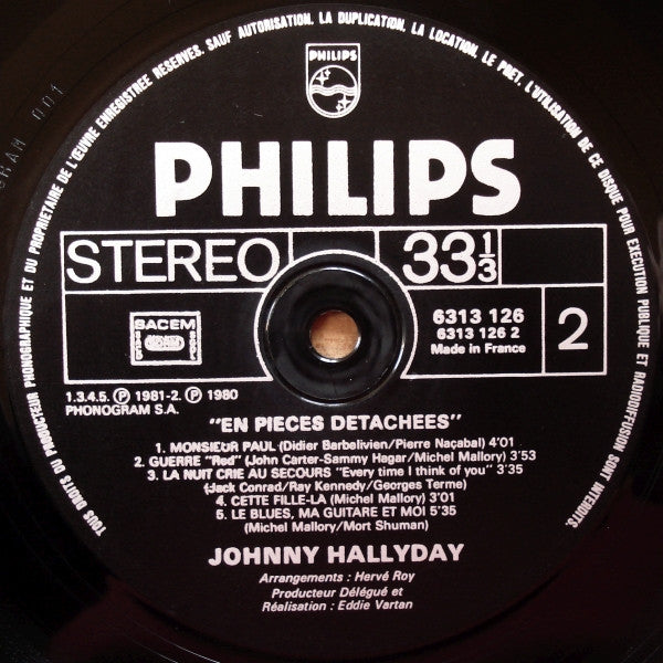 Johnny – En Pièces DétachéesVinyle 33Tours] - flash vidéo