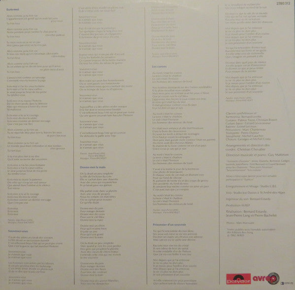 Pierre Bachelet –Pierre Bachelet [Vinyle 33Tours] - flash vidéo