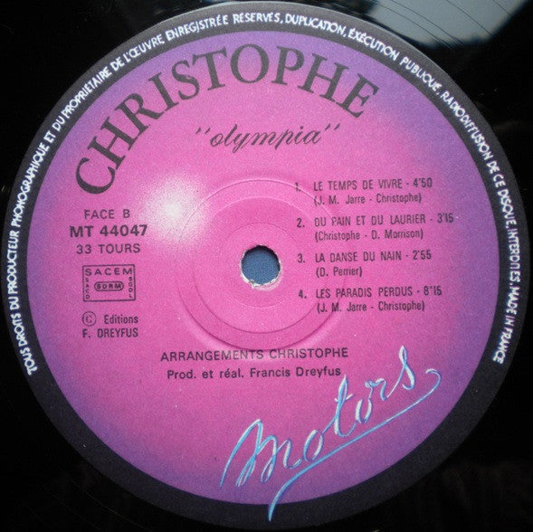 Christophe – Olympia [Vinyle 33Tours] - flash vidéo