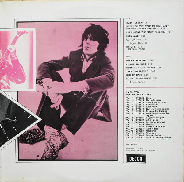 The Rolling Stones –«L'âge D'or» Des Rolling Stones - Vol 12 Fleurs [Vinyle 33Tours] - flash vidéo