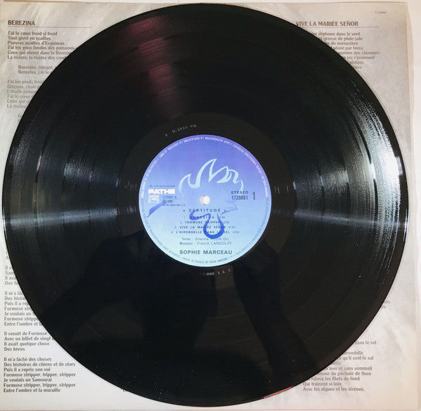 Sophie Marceau –Certitude [Vinyle 33Tours] - flash vidéo