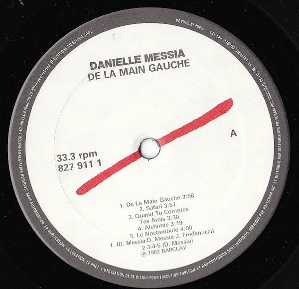 Danielle Messia – De La Main Gauche [Vinyle 33Tours]